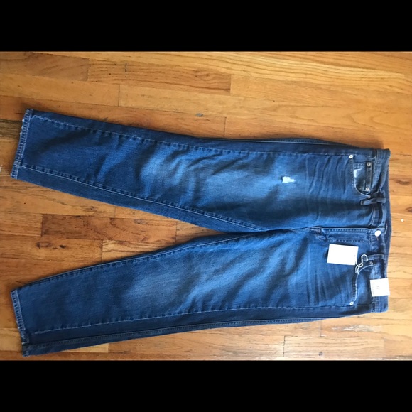 J Crew Vintage Straight denim with tuxedo stripe - Picture 2 of 4
